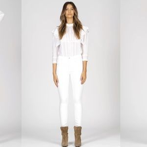 Black Orchid White skinny jeans